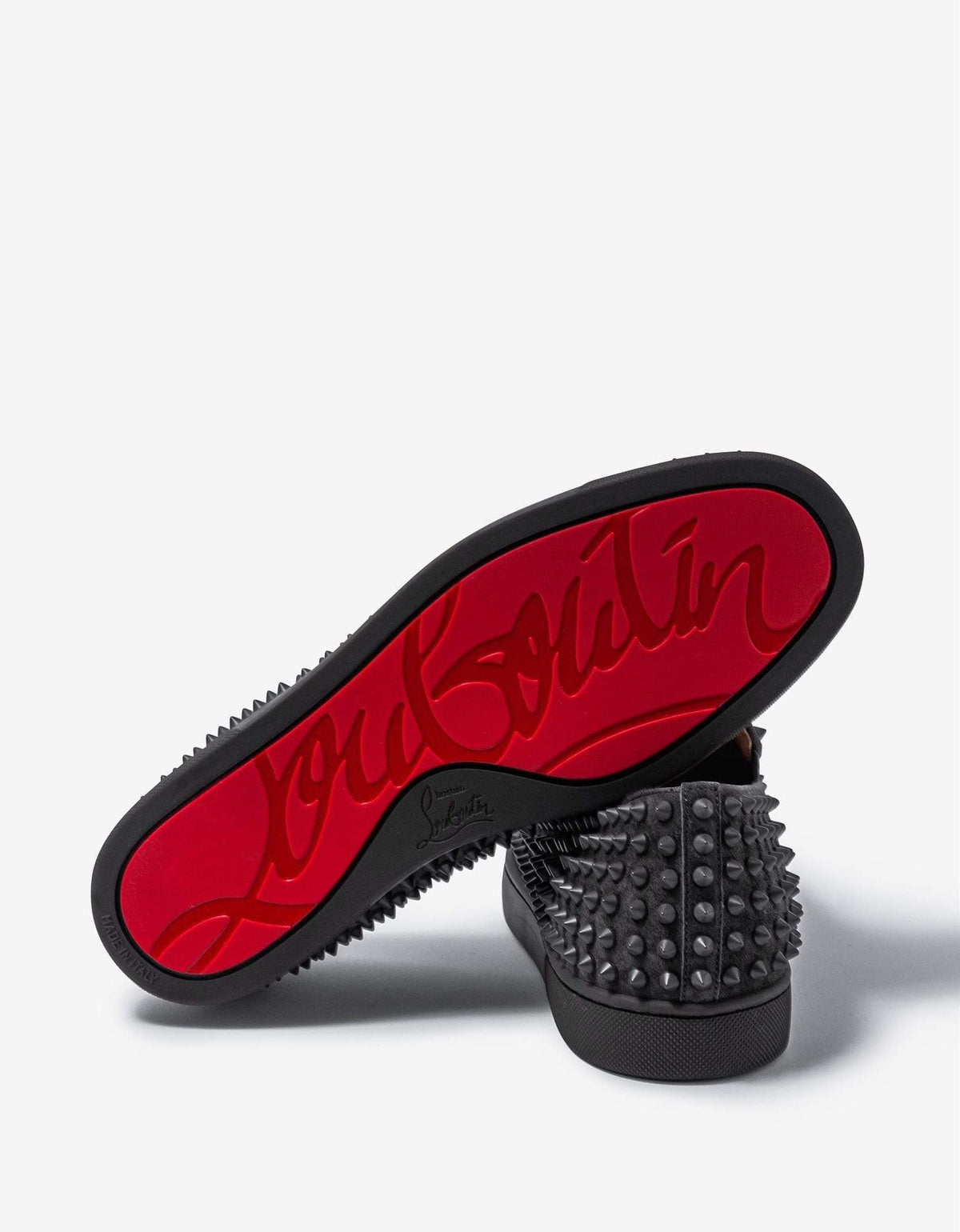 Christian Louboutin Roller-Boat Ombre Grey Suede Trainers -