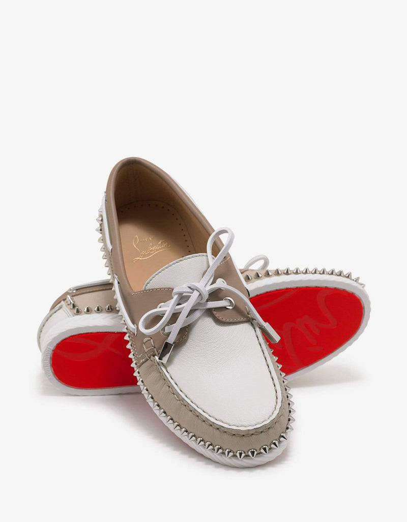 Christian Louboutin Steckel Colombe Beige Boat Shoes