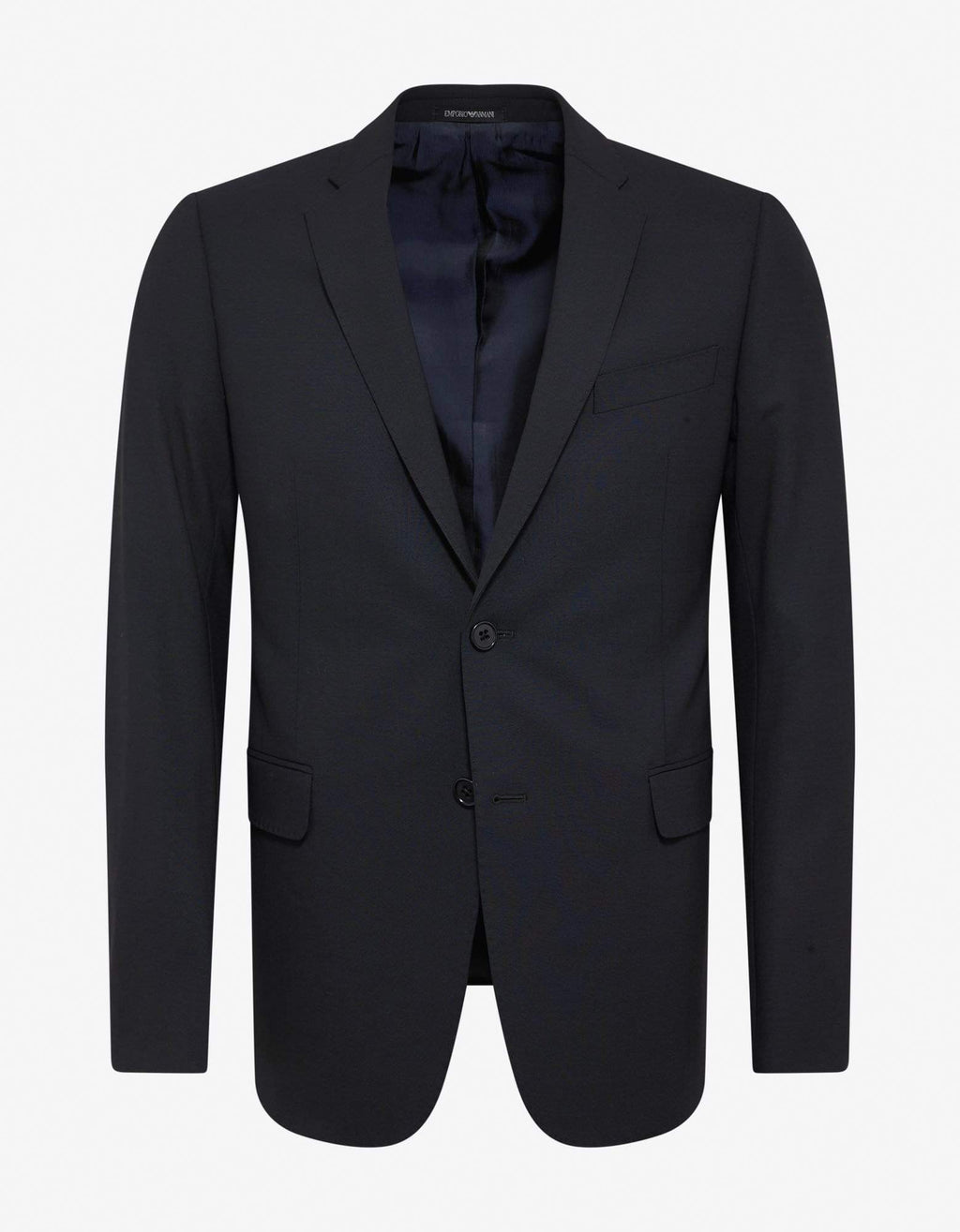 Emporio Armani Navy Blue Wool-Blend Two-Button Suit