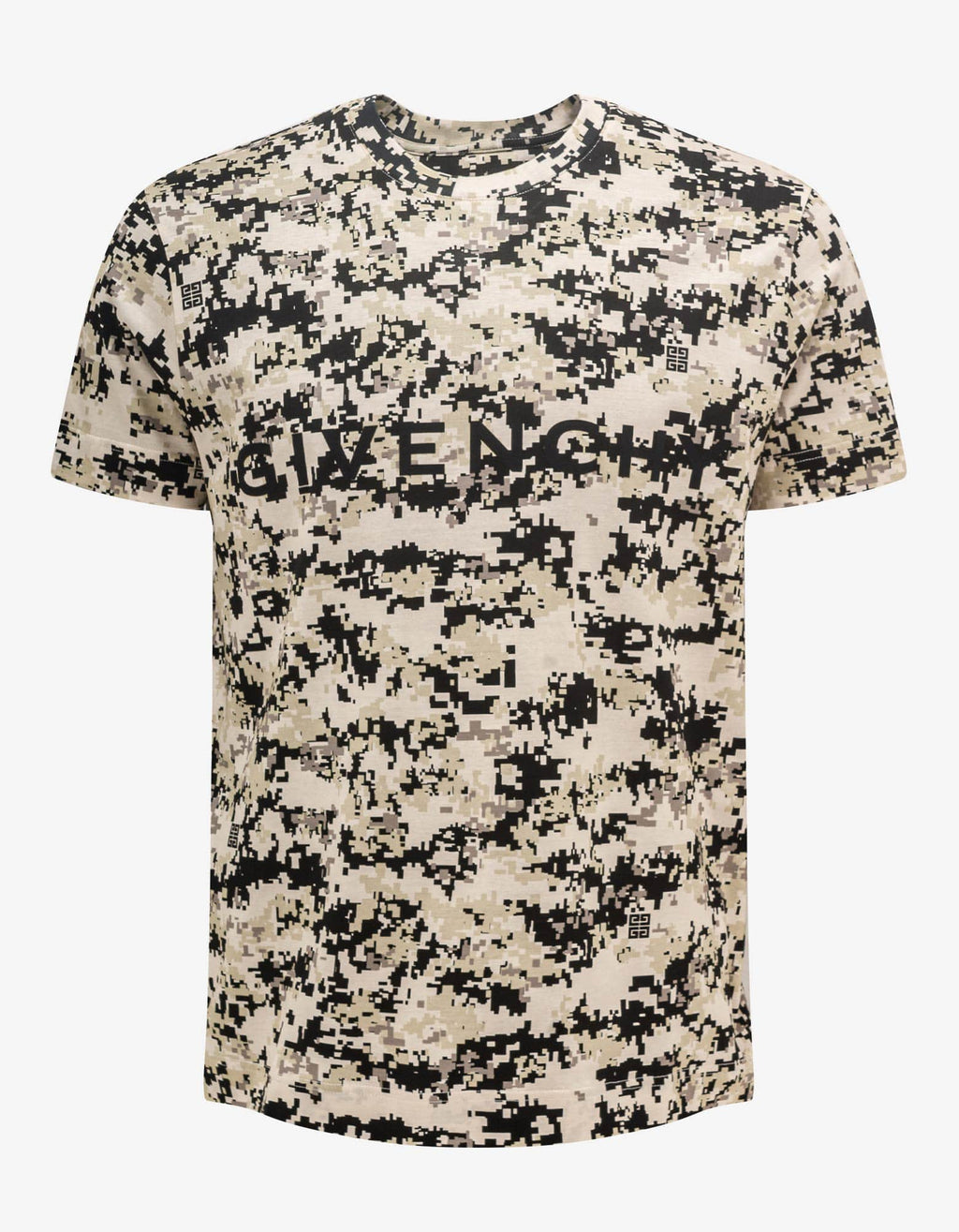 Givenchy Givenchy Beige Camouflage Print T-Shirt