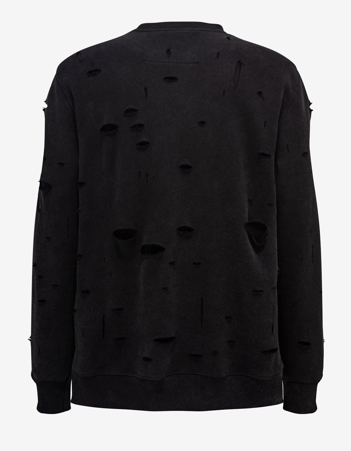 Givenchy Black Archetype Logo Destroyed Sweatshirt