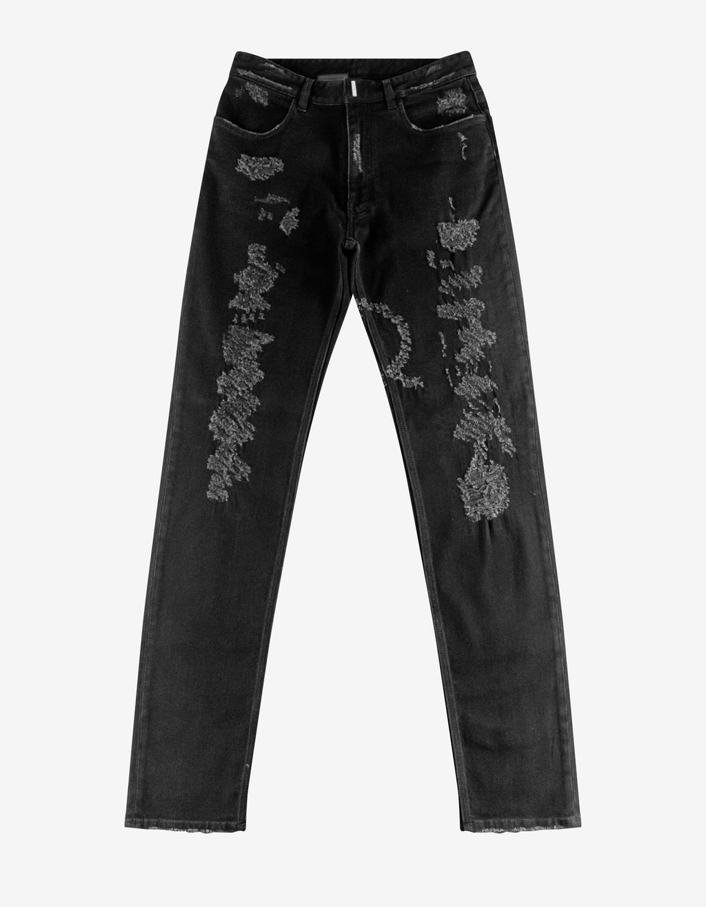 Givenchy Givenchy Black Destroyed Denim Slim Jeans