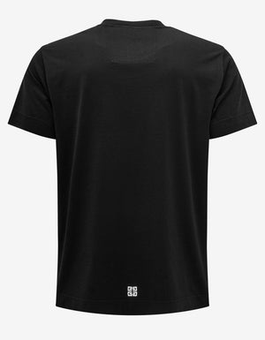 Givenchy Black Embroidered College Logo T-Shirt
