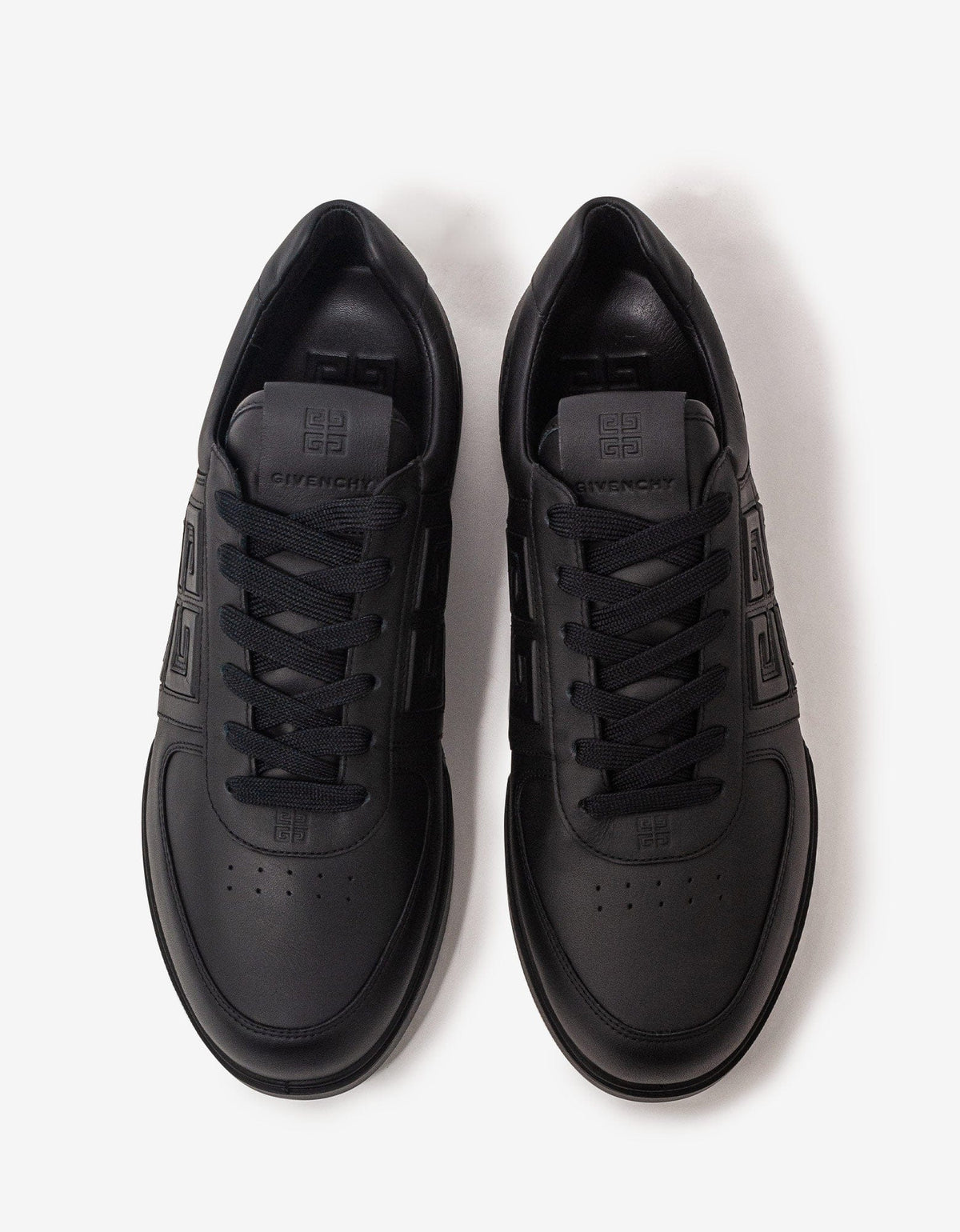 Givenchy Black G4 Logo Leather Trainers