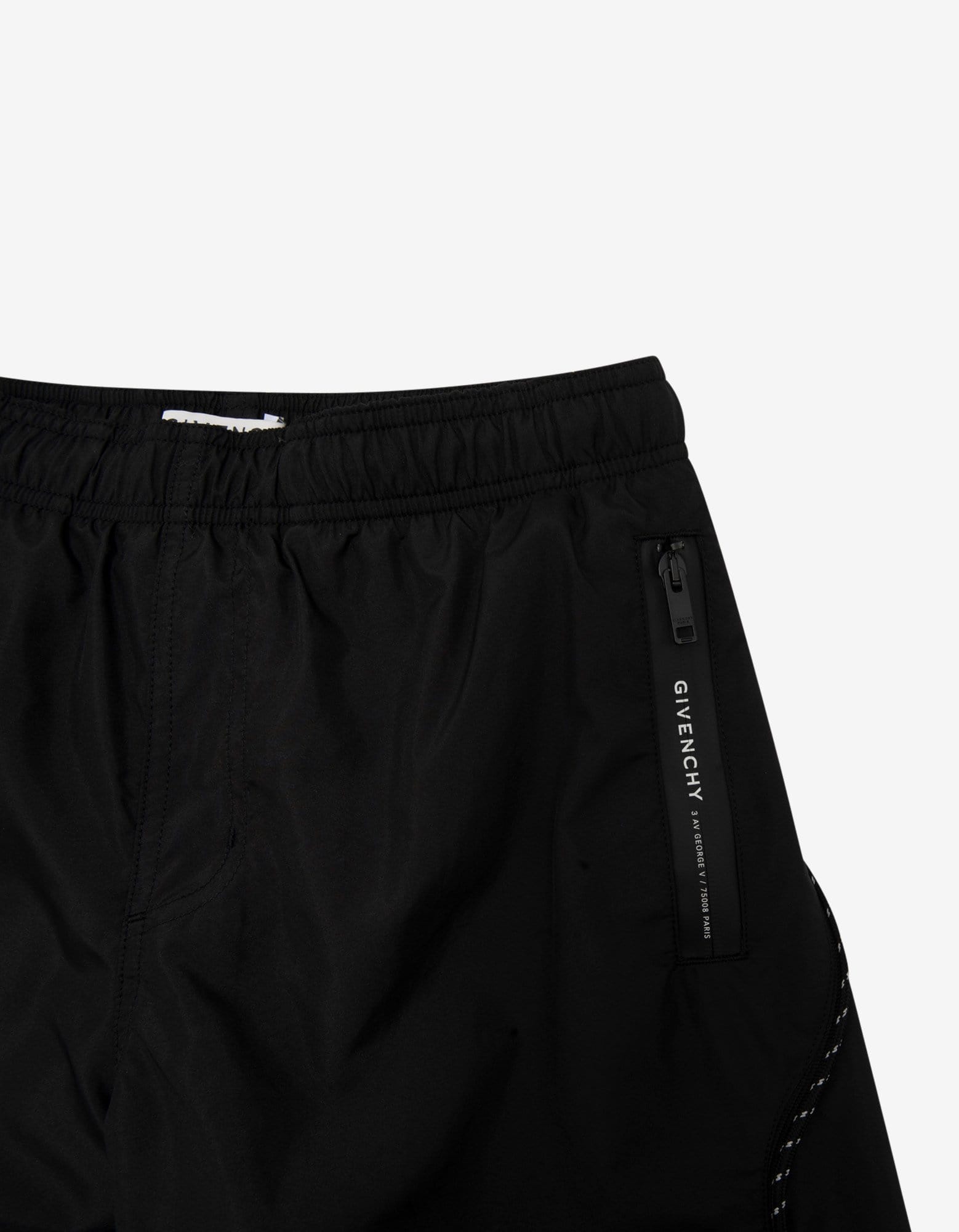 Givenchy Black Lace Detail Swim Shorts