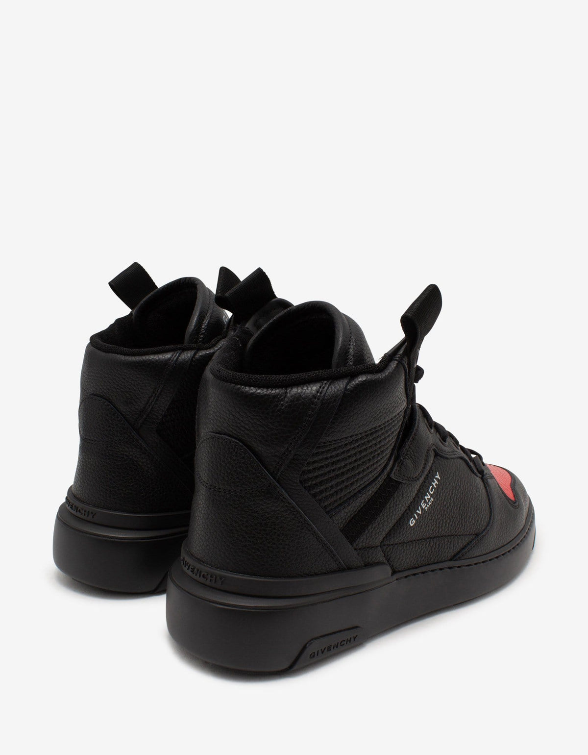 Givenchy Black Leather Wing High Trainers