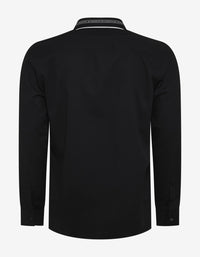 Givenchy Black Logo Collar Shirt