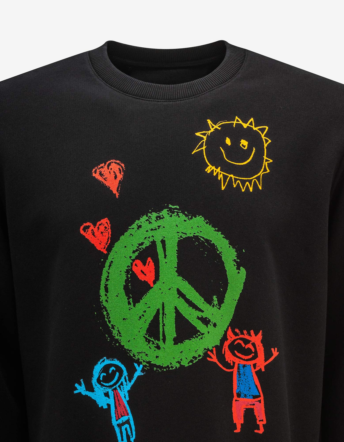 Givenchy Black Peace Graphic Print Sweatshirt