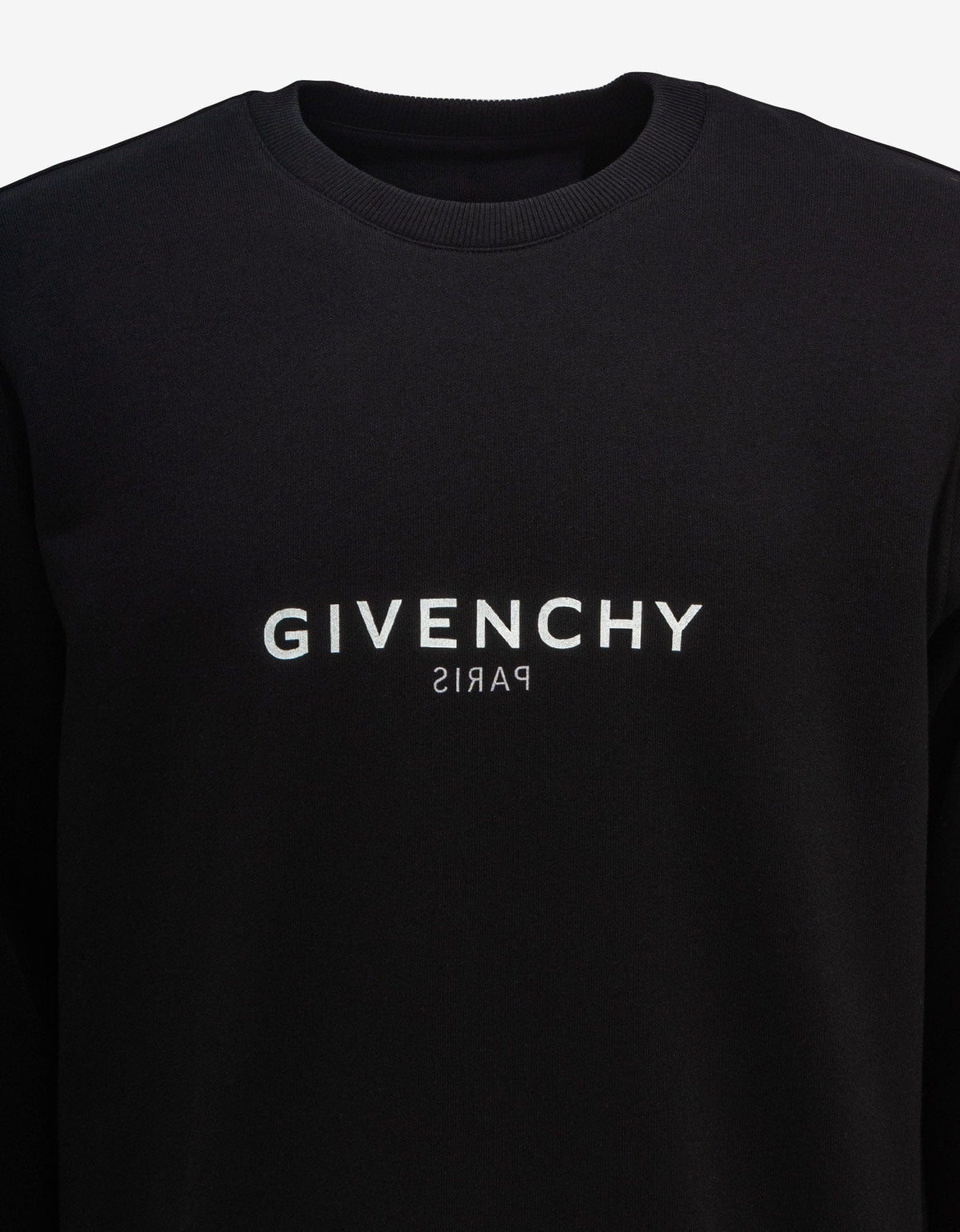 Givenchy Black Reverse Logo Sweatshirt