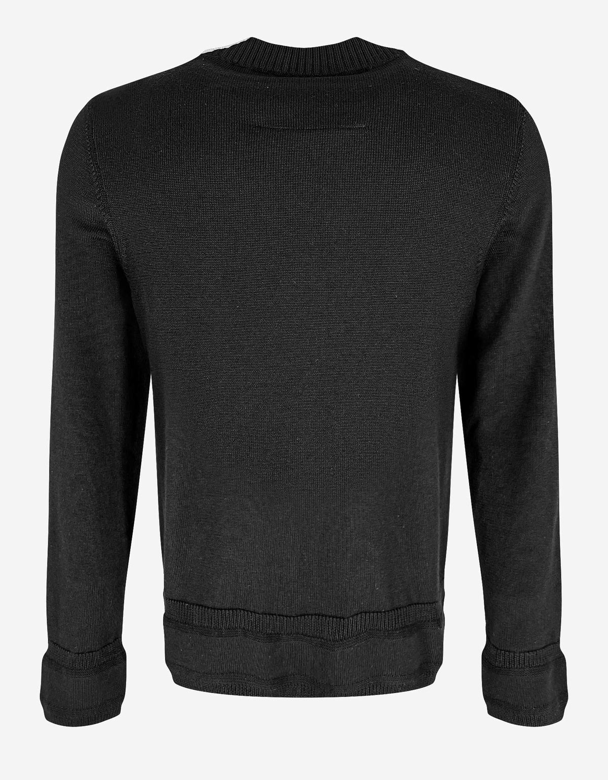 Givenchy Black Tag-Effect Logo Sweater