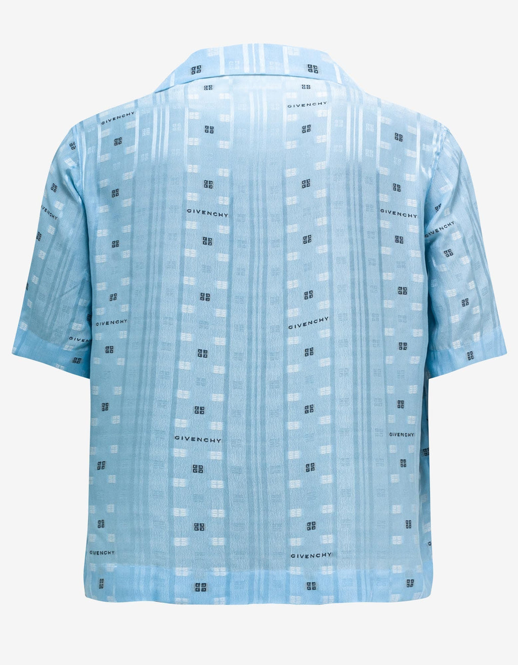 Givenchy Blue 4G Jacquard Hawaiian Shirt