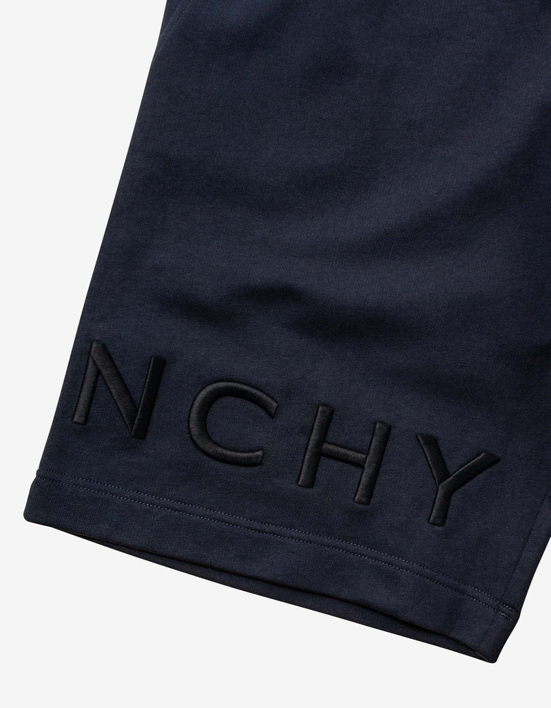 Givenchy Night Blue 4G Embroidery Sweat Shorts