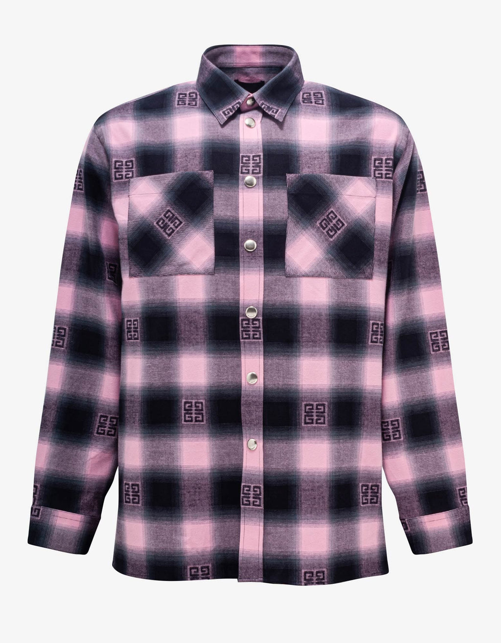 Givenchy Givenchy Pink 4G Check Flannel Shirt