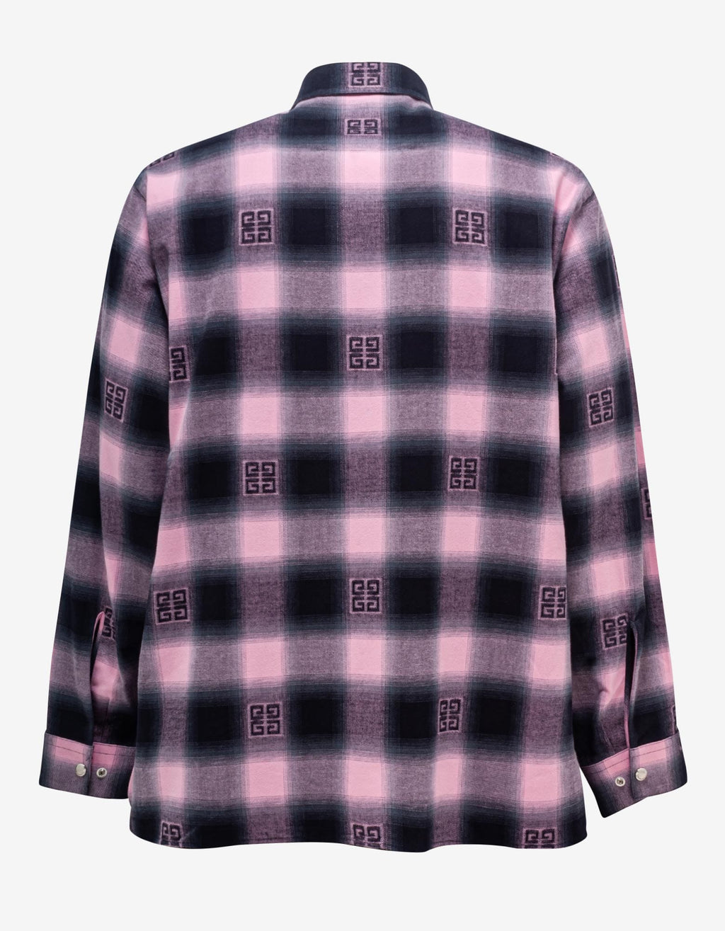 Givenchy Pink 4G Check Flannel Shirt