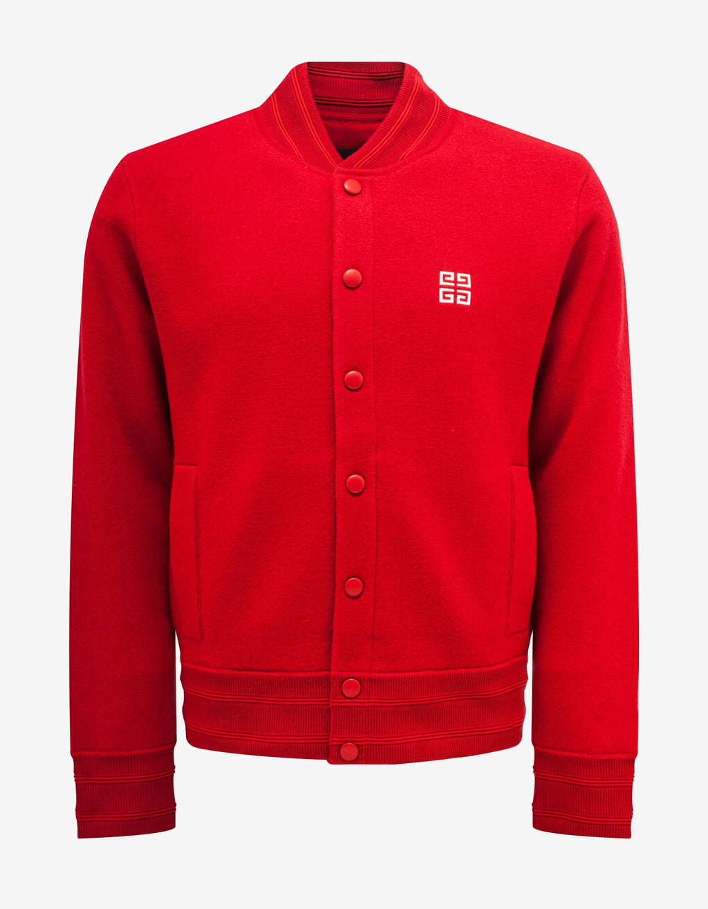 Givenchy Givenchy Red College Logo Bomber Jacket