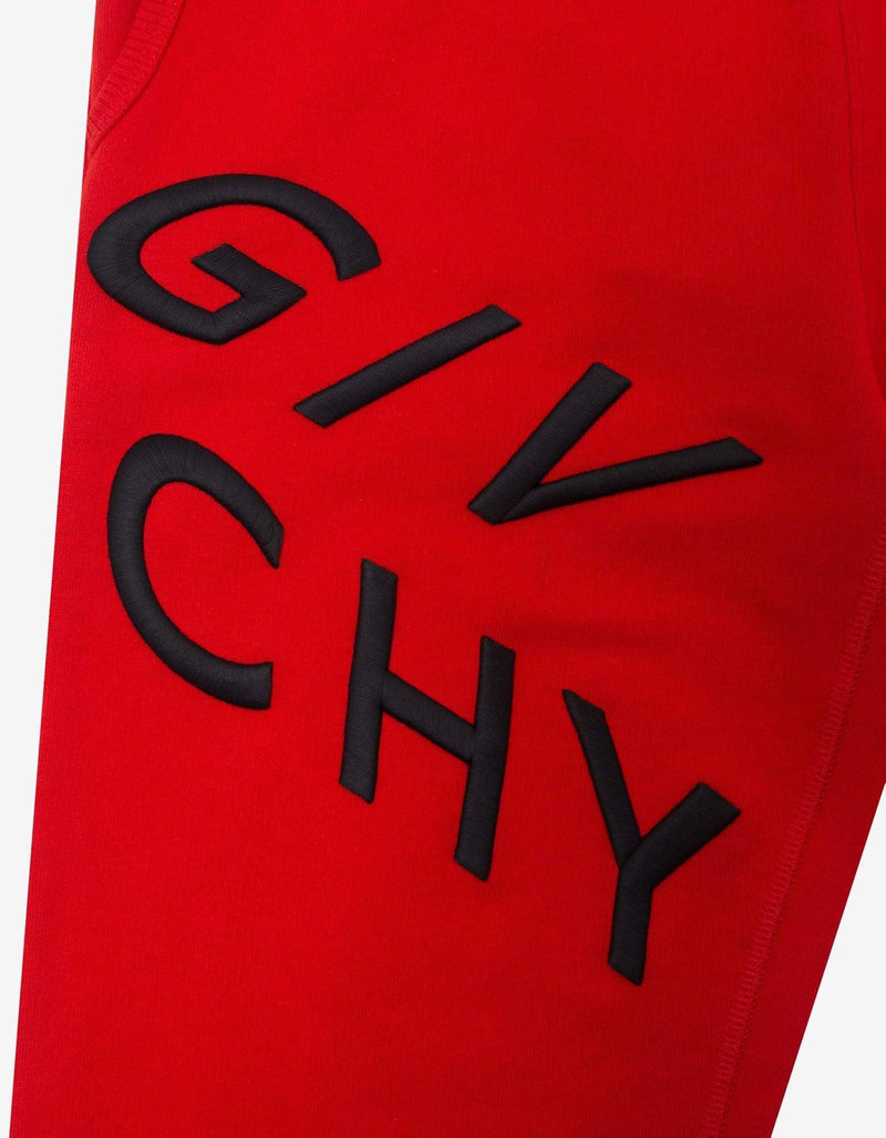 Givenchy Red Refracted Logo Sweat Pants