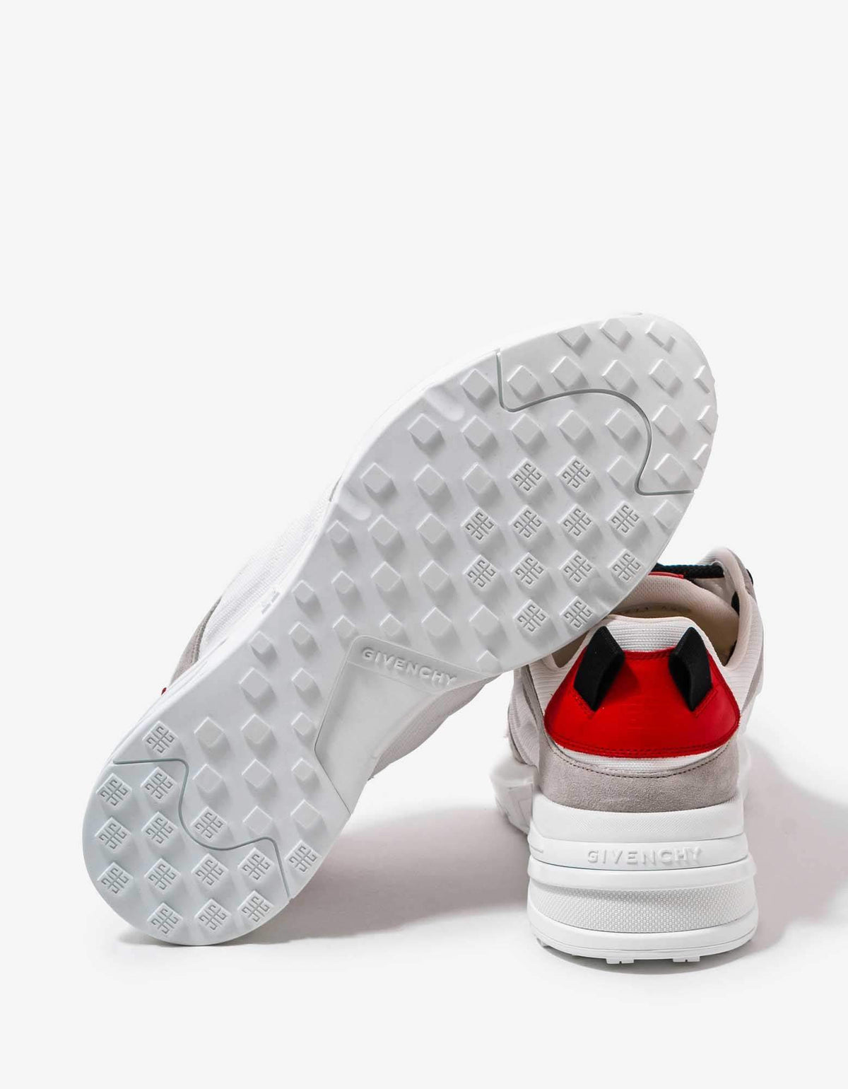 Givenchy White Giv 1 Leather & Mesh Trainers