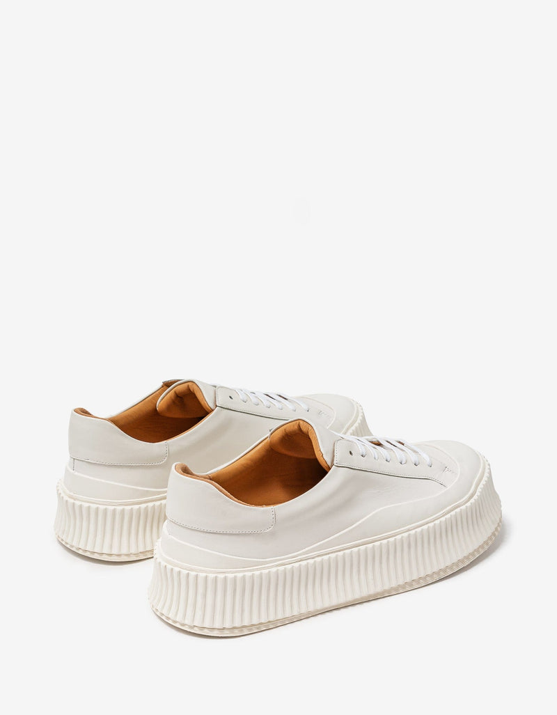Jil Sander White Leather Trainers