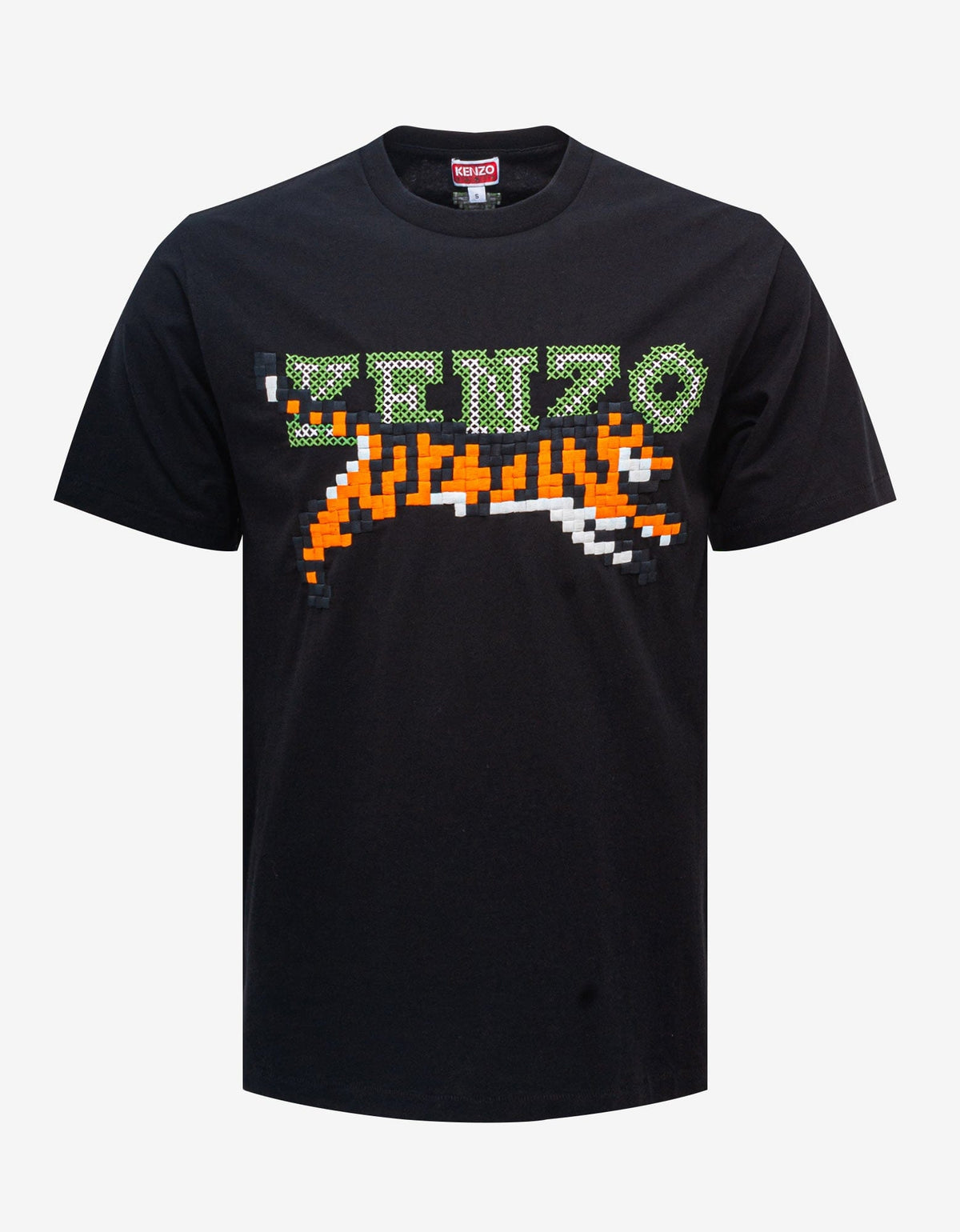 Kenzo Black 'Kenzo Pixels' Oversized T-Shirt