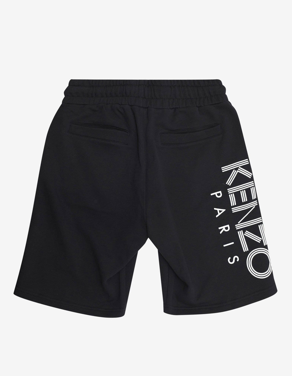 Kenzo Black Logo Print Sweat Shorts