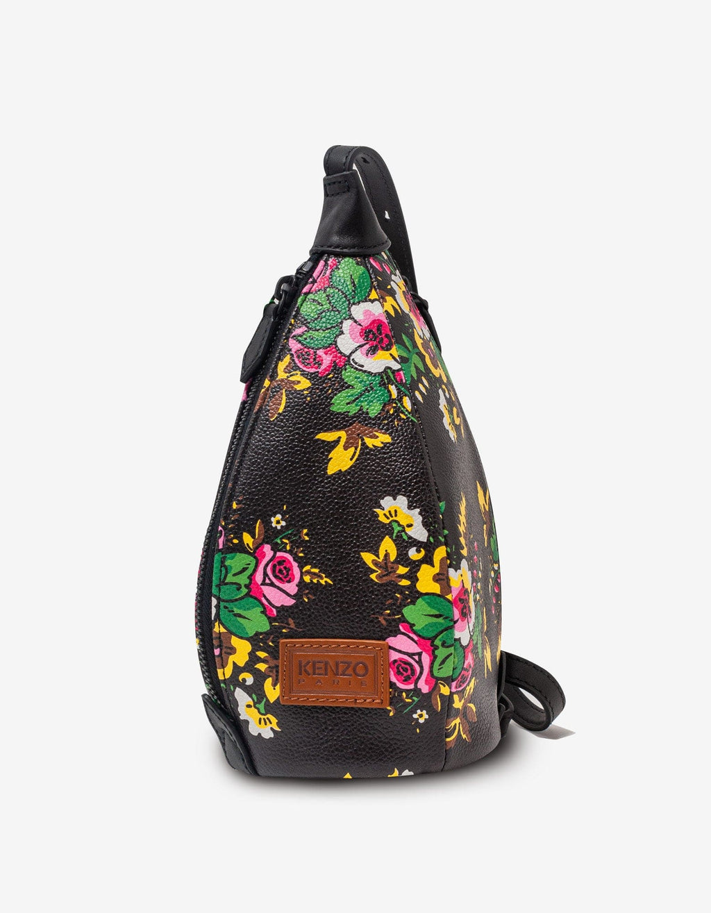 Kenzo Kenzo Black Pop Bouquet Courier Shoulder Bag