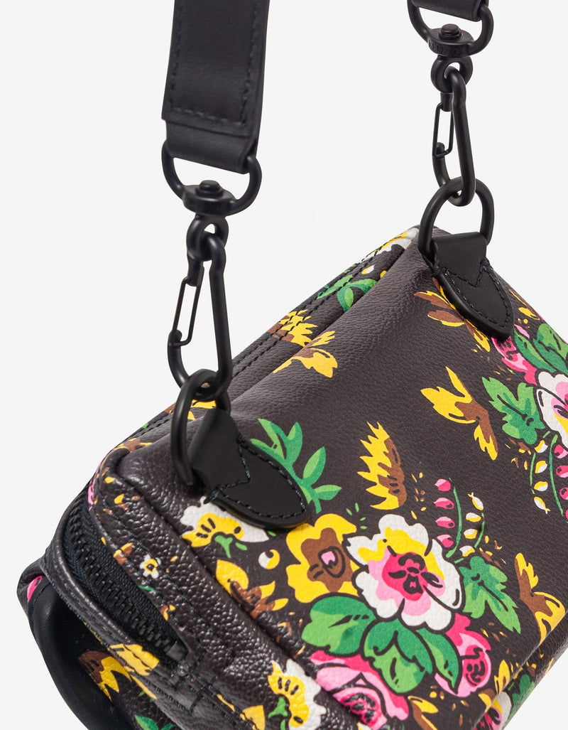 Kenzo Black Pop Bouquet Messenger Shoulder Bag