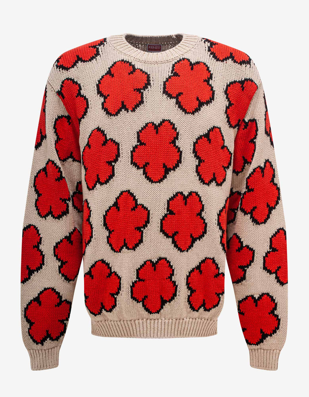Kenzo Kenzo Ecru 'Boke Flower' Sweater
