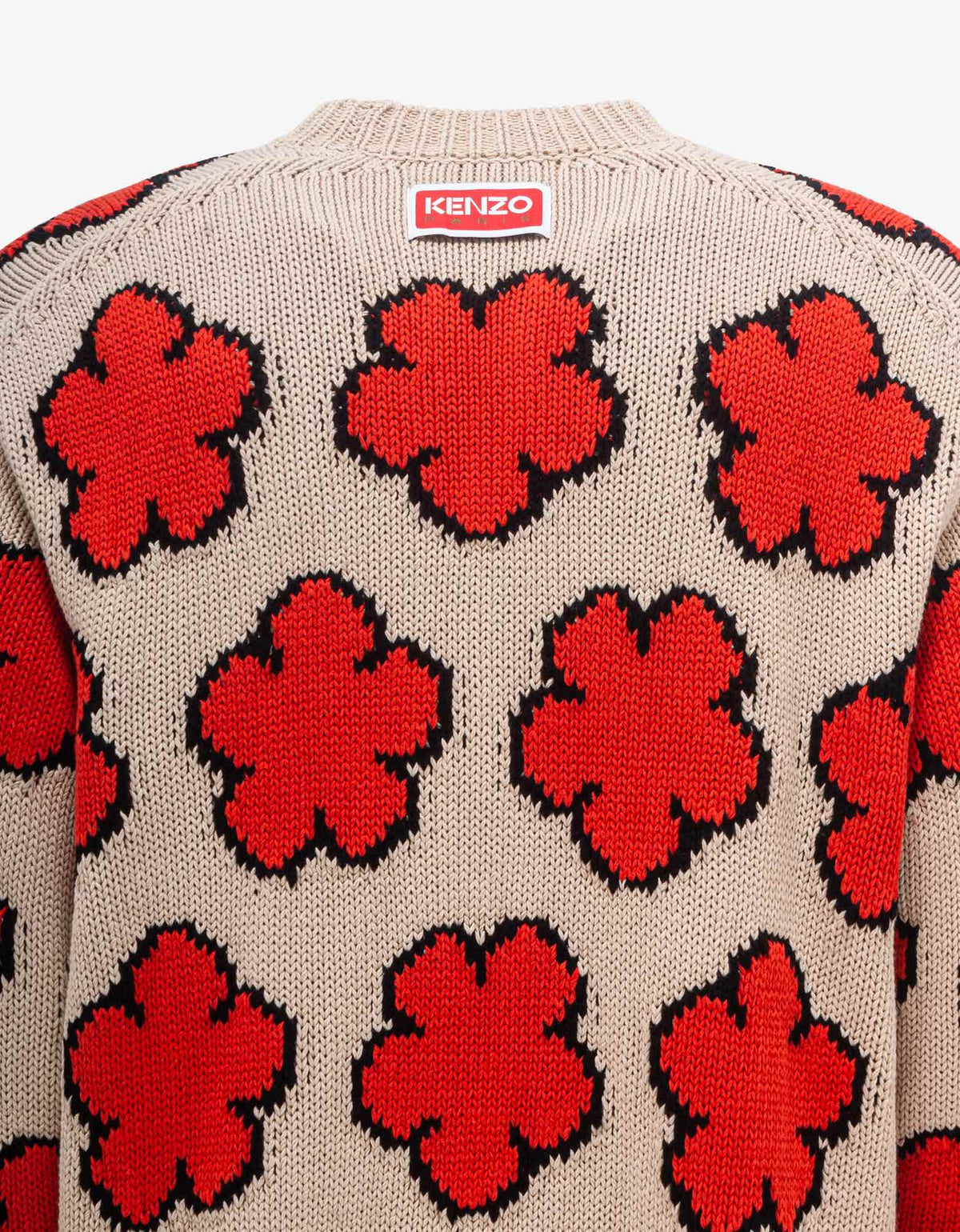 Kenzo Ecru 'Boke Flower' Sweater