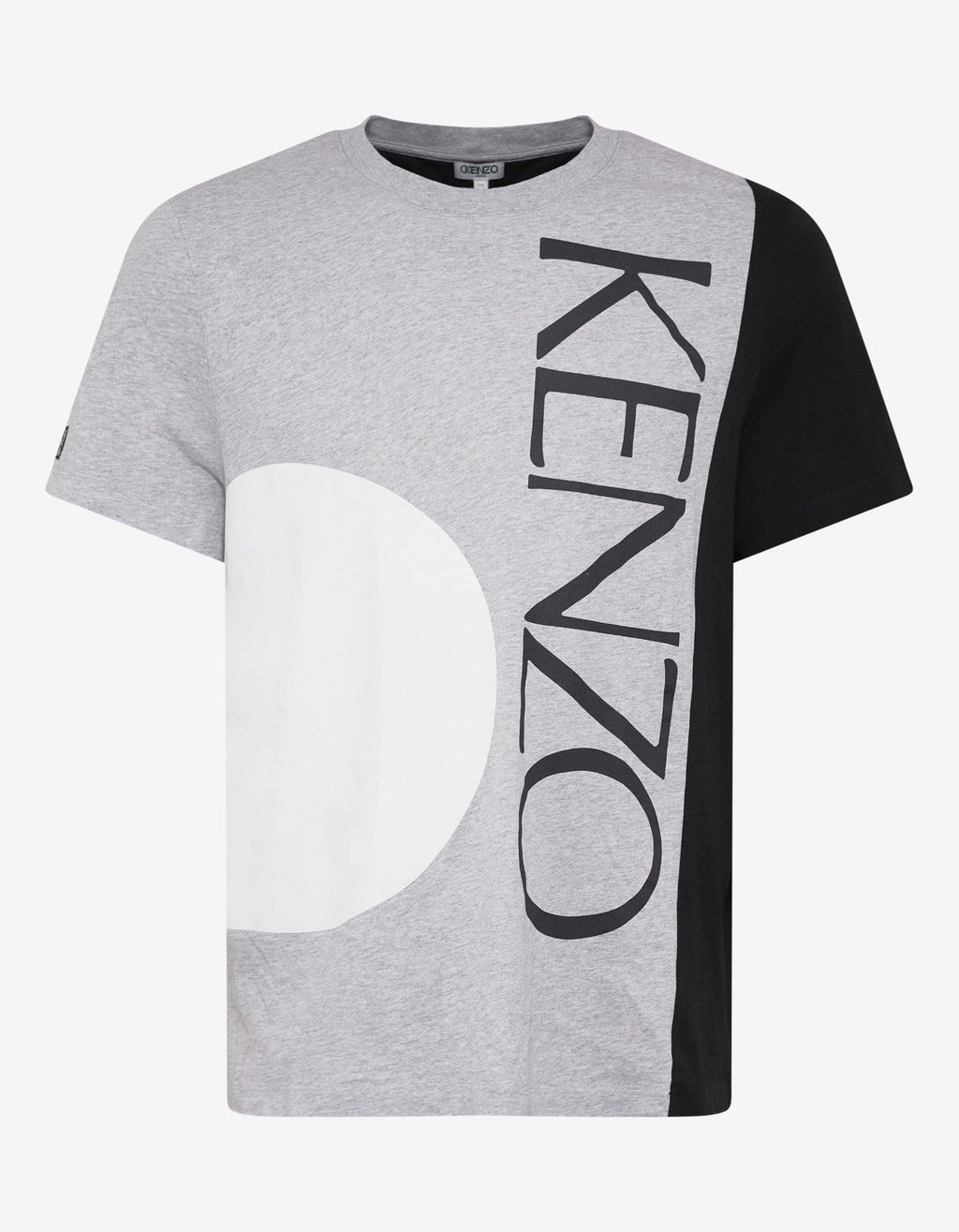 Kenzo Kenzo Grey White Circle Print T-Shirt