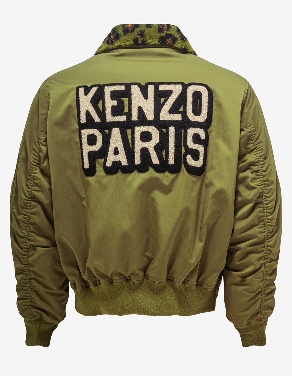 Kenzo Khaki Boxy Bomber Jacket
