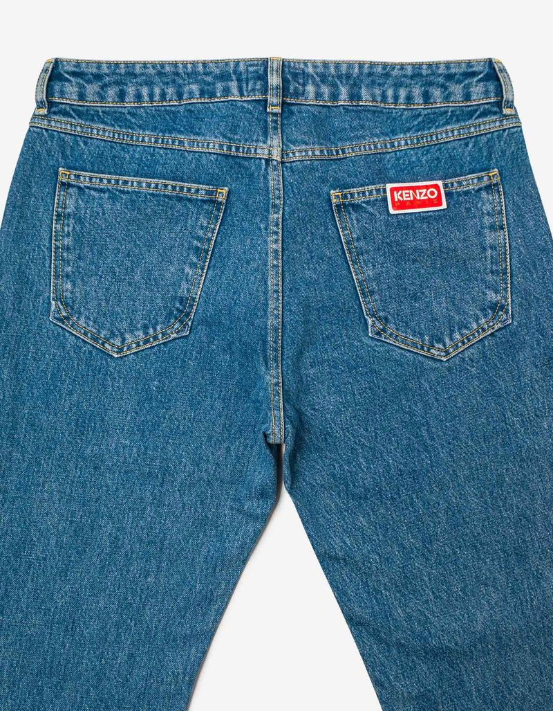 Kenzo Light Blue Bara Slim Fit Jeans
