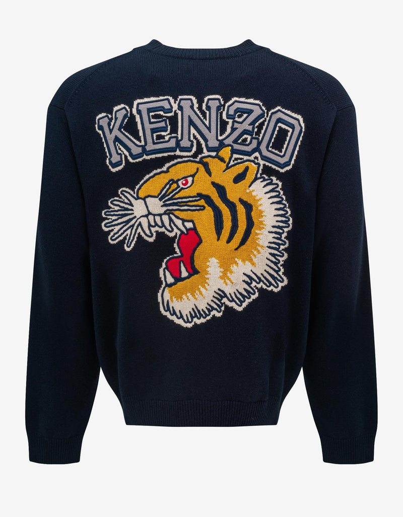 Kenzo Midnight Blue Varsity Sweater