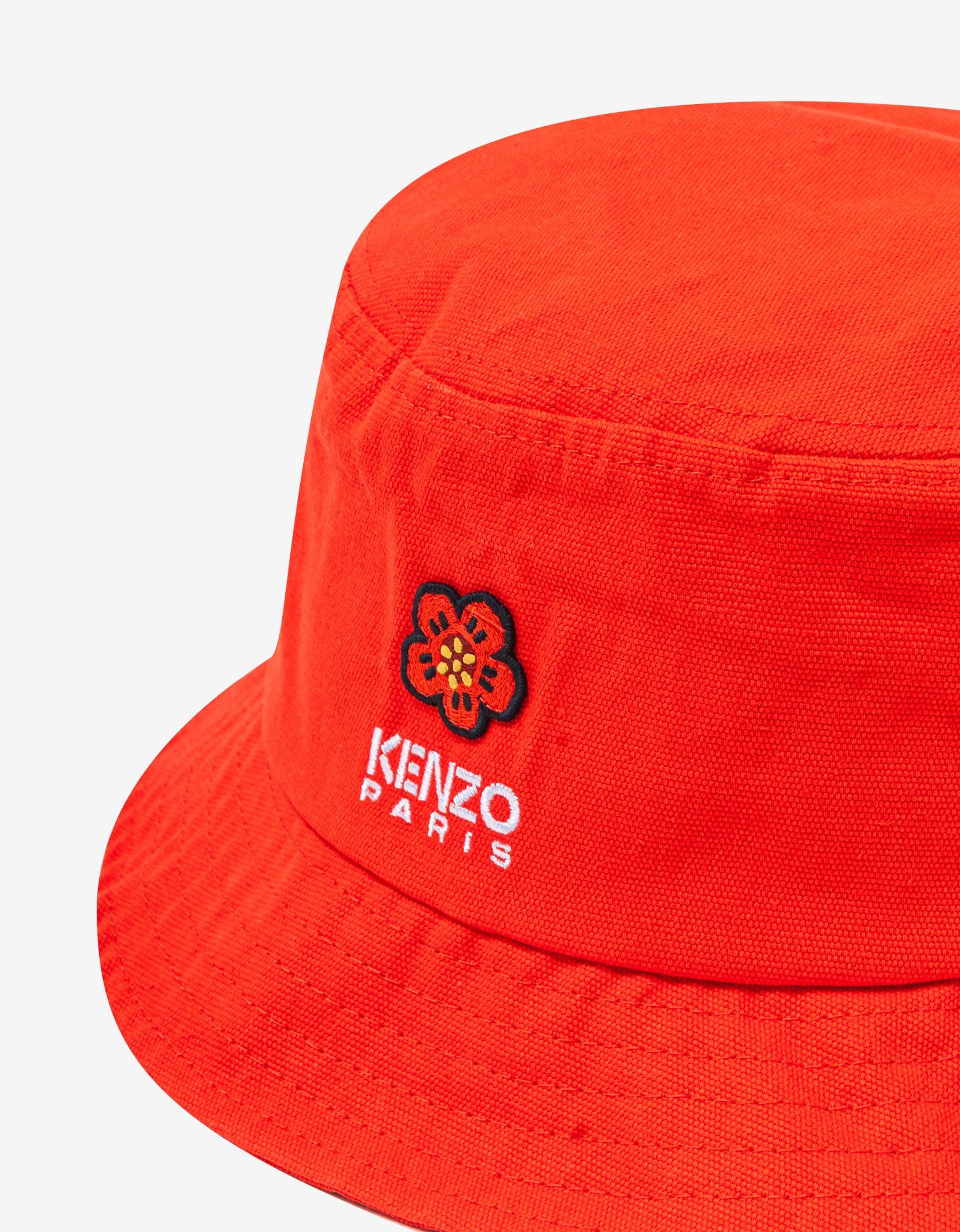 Kenzo Red 'Boke Flower' Crest Bucket Hat – ZOOFASHIONS.COM