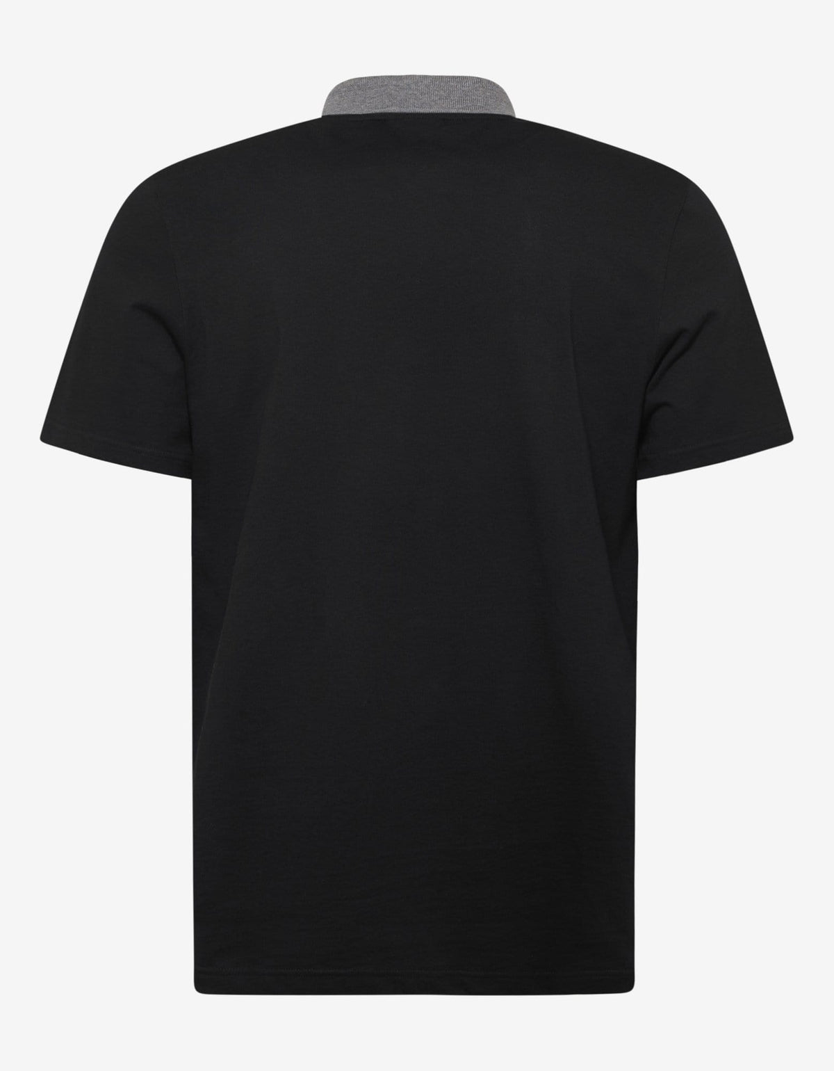 Lanvin Grey & Black Logo Embroidery Polo T-Shirt