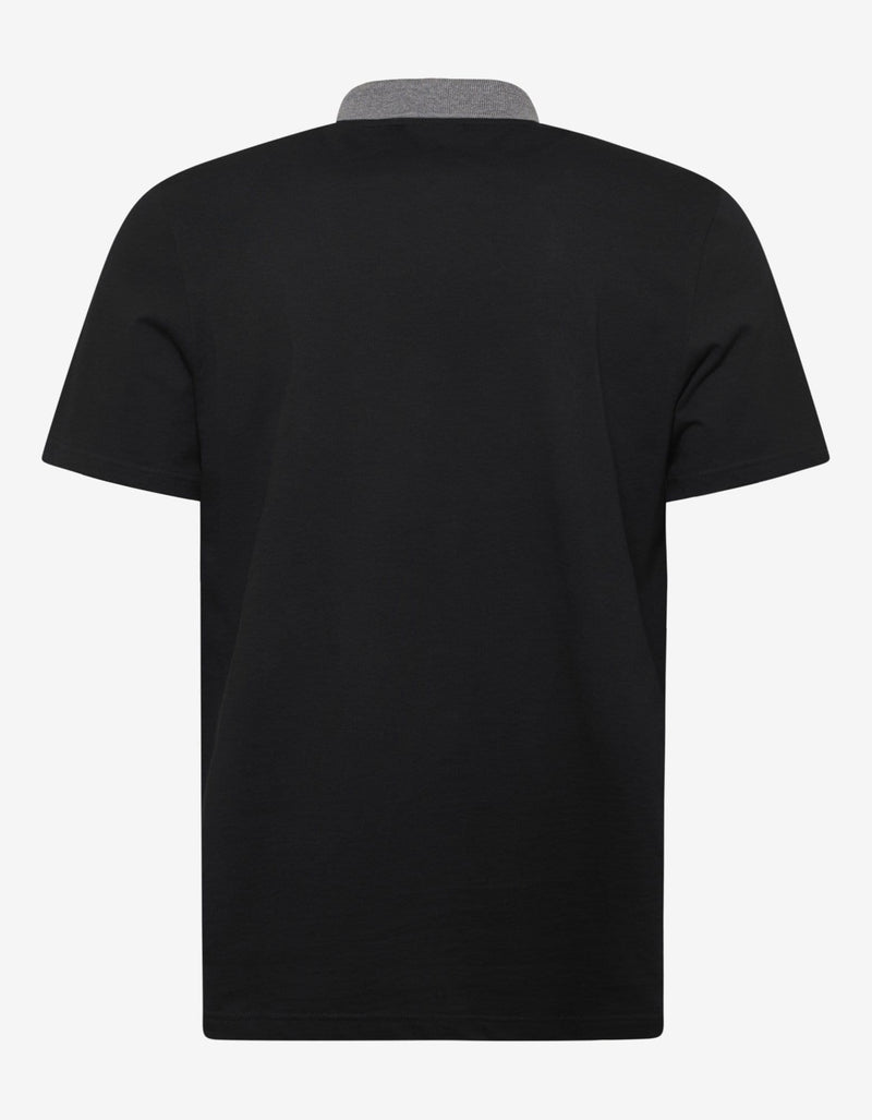 Lanvin Grey & Black Logo Embroidery Polo T-Shirt
