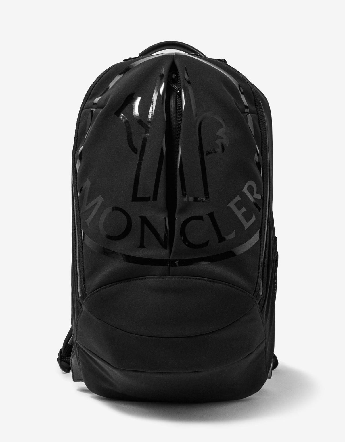 Moncler Black Cut Logo Backpack