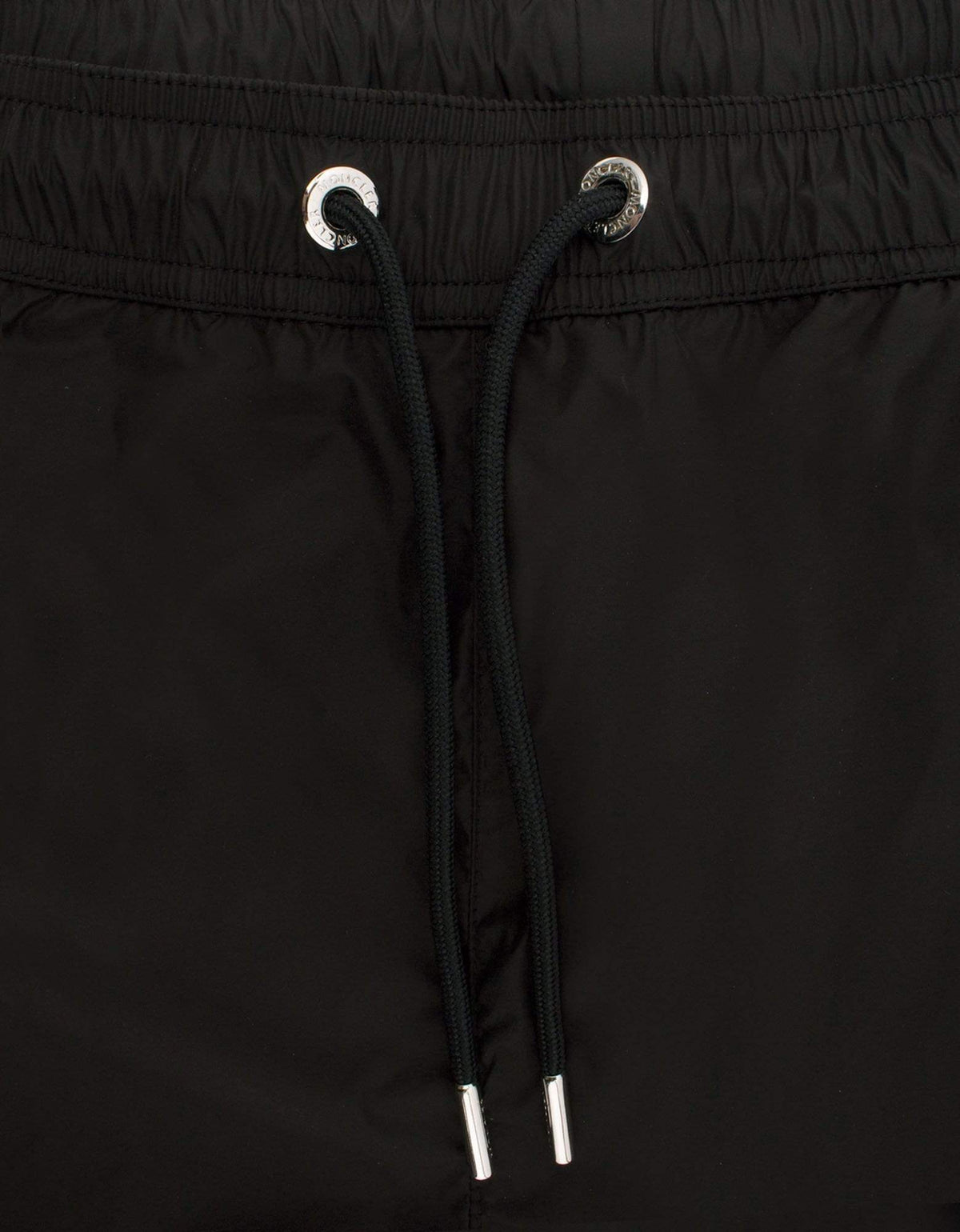 Moncler Black Logo Band Swim Shorts