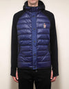 Moncler Grenoble Black & Blue Hooded Fleece Sweatshirt