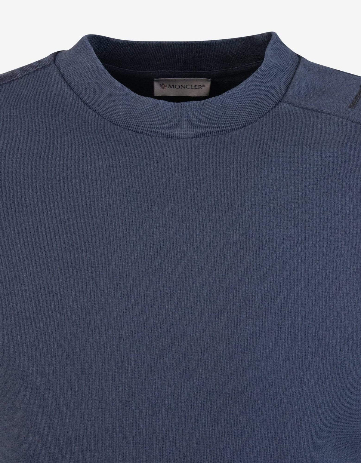 Moncler Navy Blue Sleeve Logo Sweatshirt