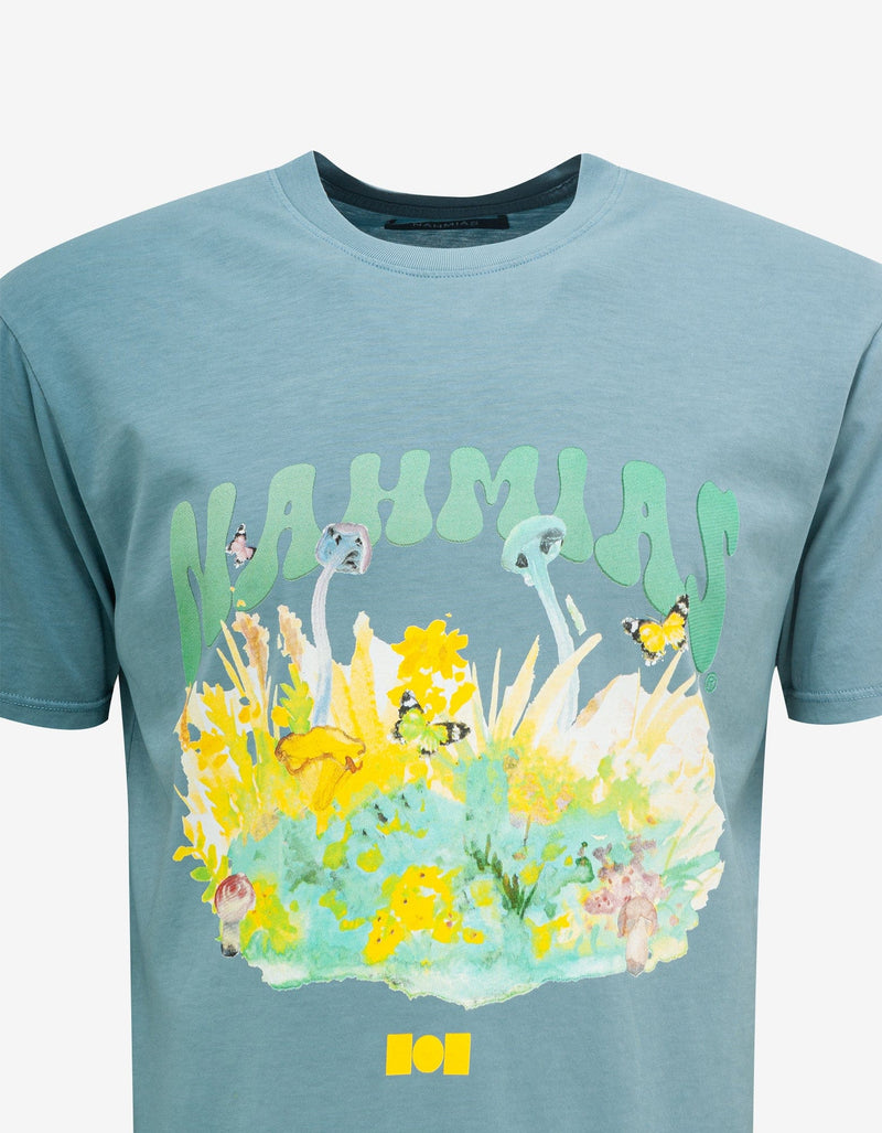 Nahmias Blue Nahmias Floral T-Shirt