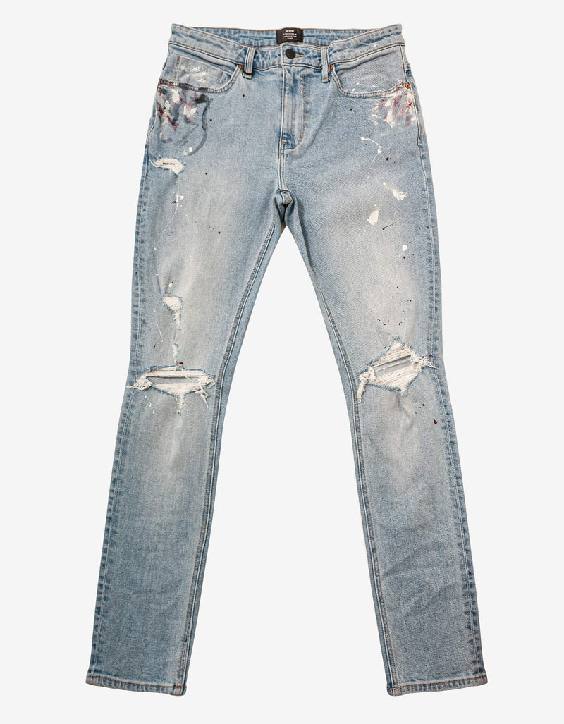 Neuw Rebel Skinny Loaded Art Rip Jeans