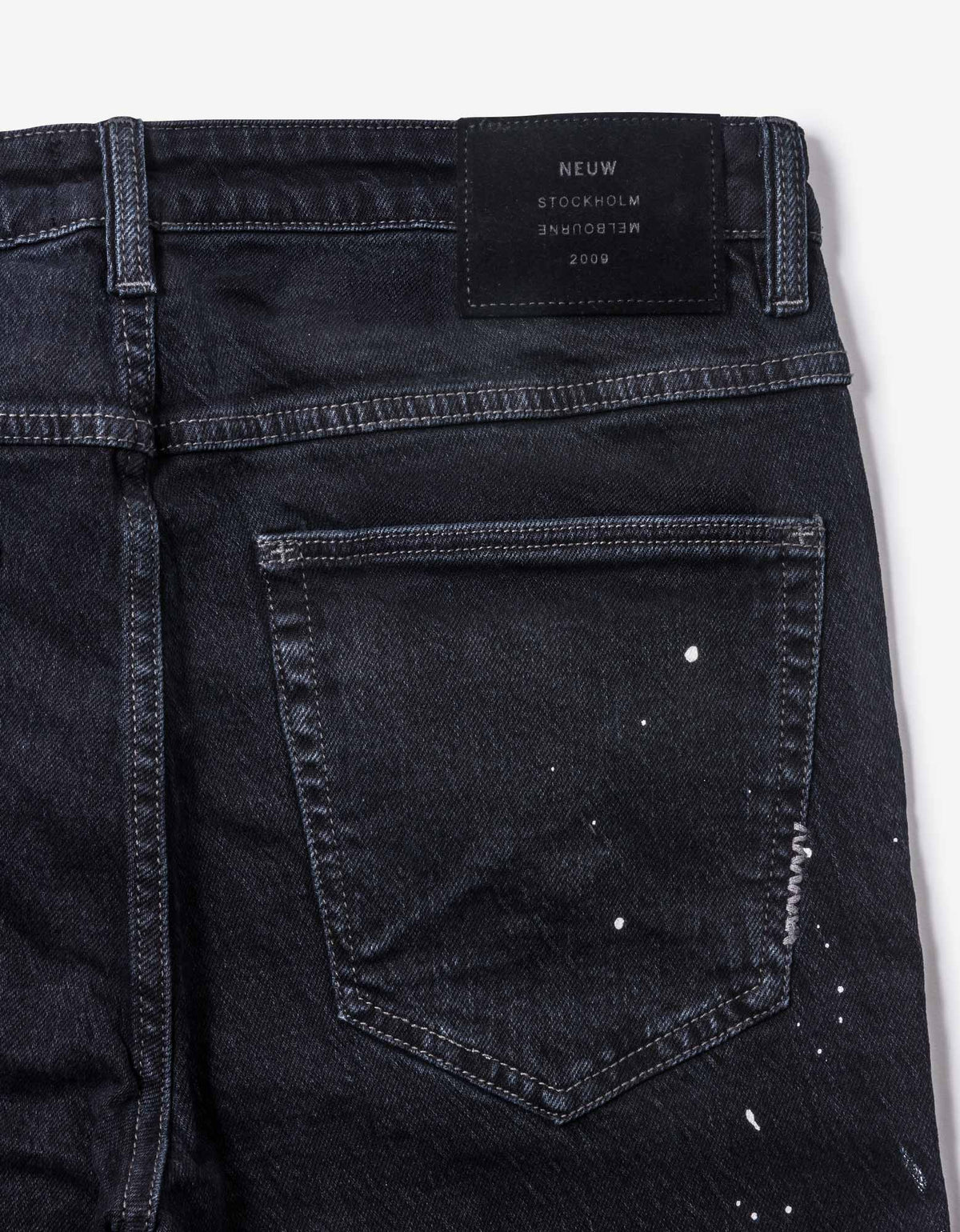 Neuw Rebel Skinny Unguarded Art Washed Black Jeans