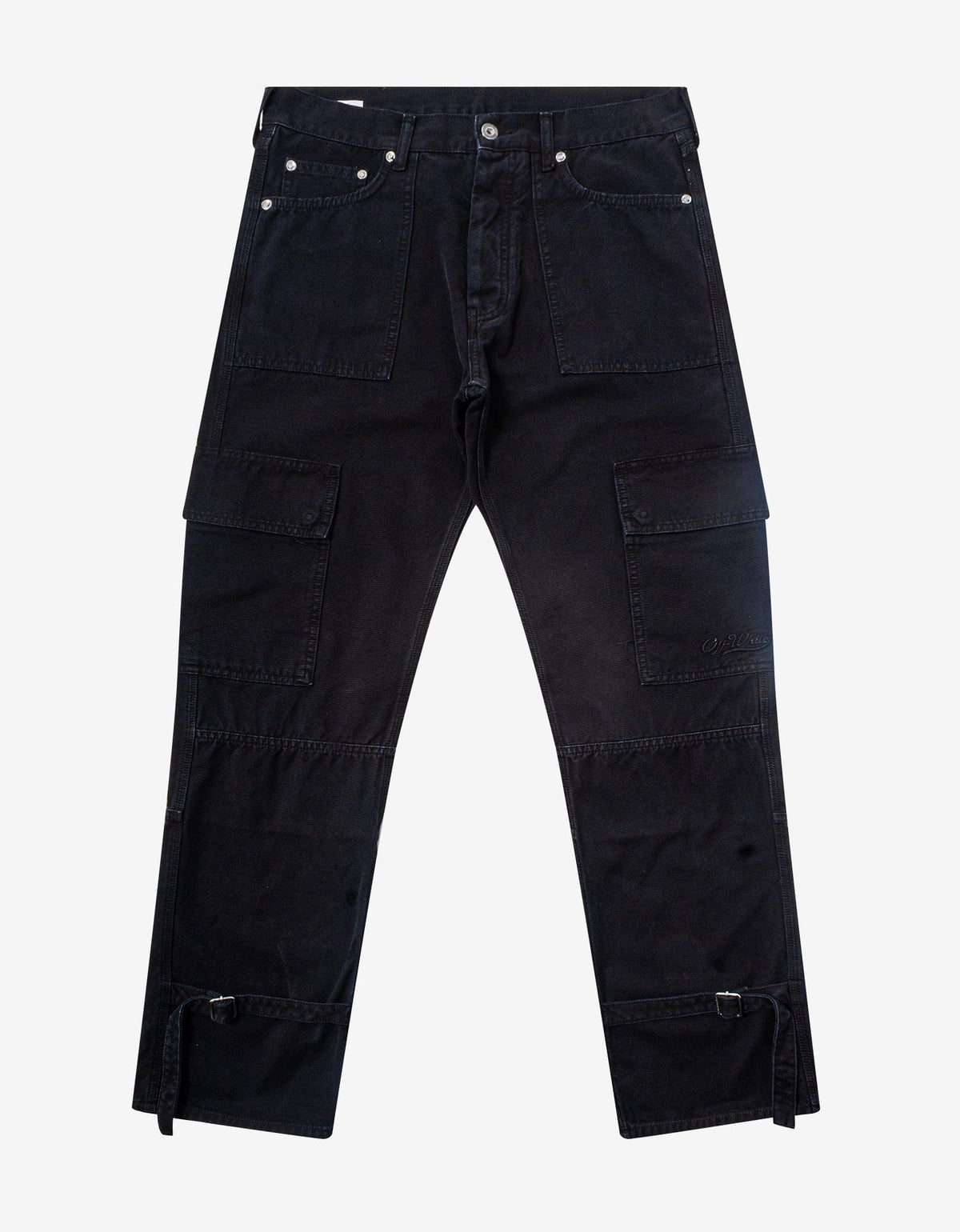 Off-White c/o Virgil Abloh Black Wave Off Cargo Trousers