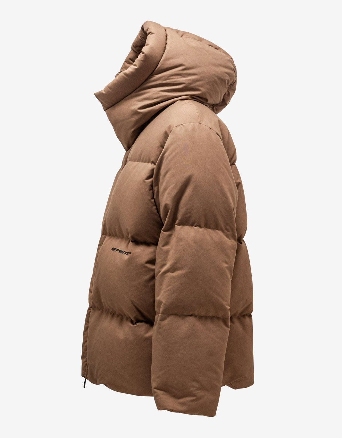 Off-White c/o Virgil Abloh Camel OW Race Canvas Down Puffer Jacket