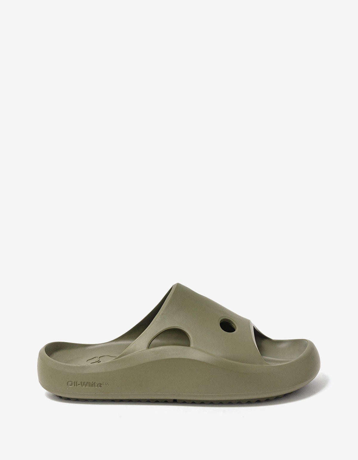 Off-White c/o Virgil Abloh Green Meteor Padded Slider Sandals