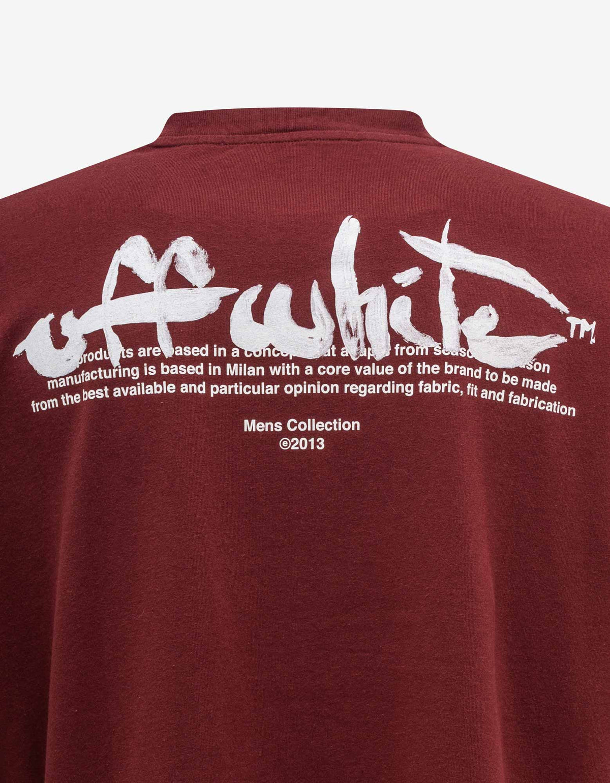 Off-White c/o Virgil Abloh Paint Script Over Skate Print T-Shirt