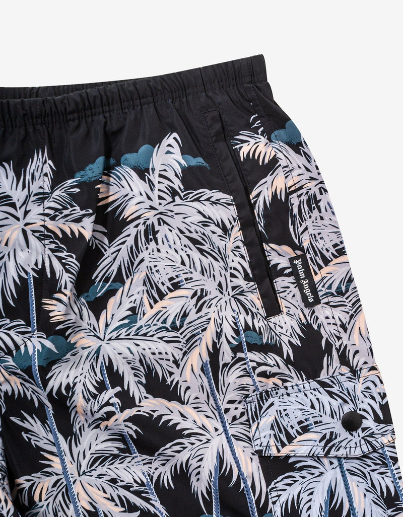 Palm Angels Black Palms Swim Shorts