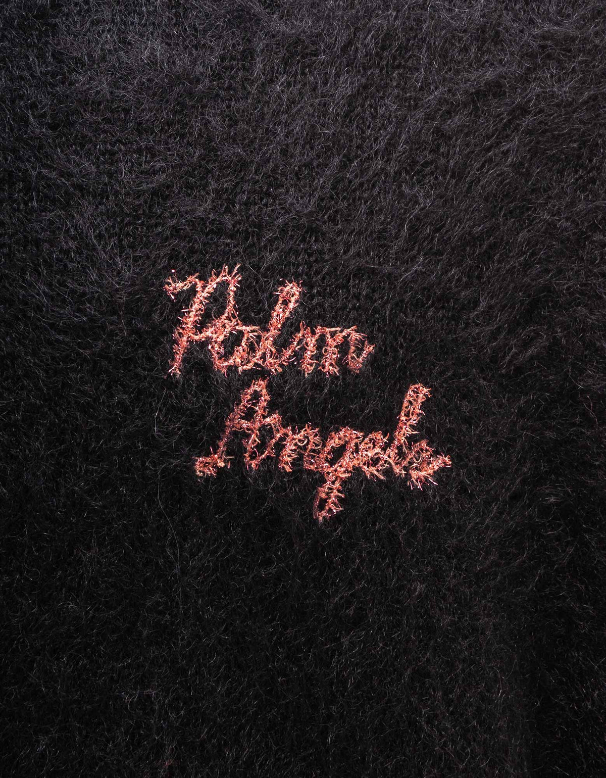 Palm Angels Black Sprayed Palm Intarsia Sweater