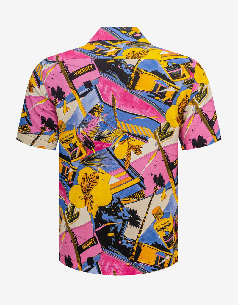 Palm Angels Miami Mix Print Bowling Shirt