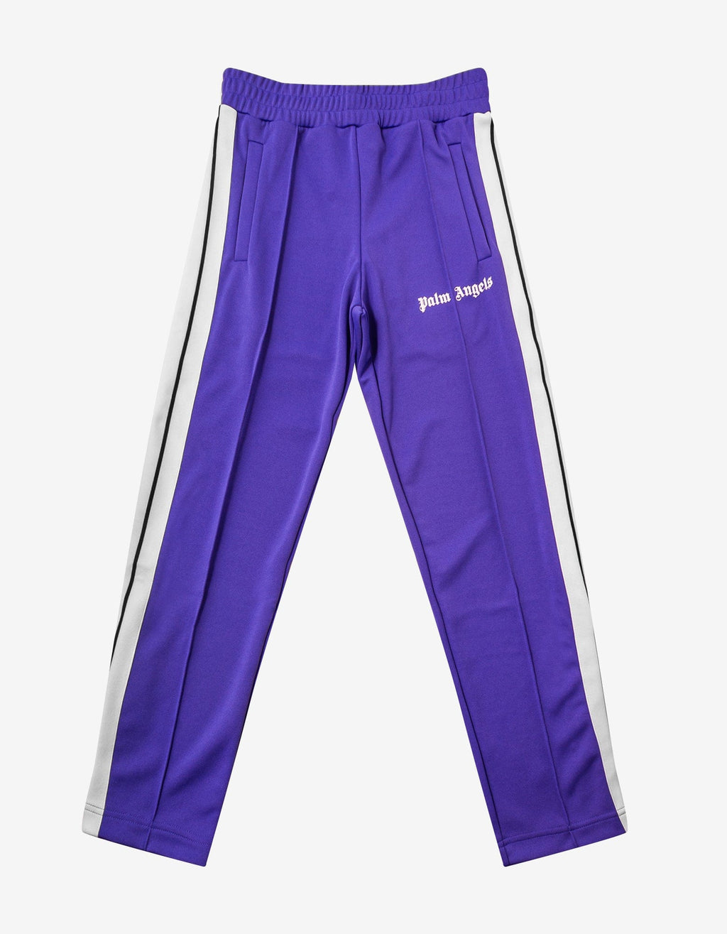 Palm Angels Palm Angels Purple Track Pants with Stripes